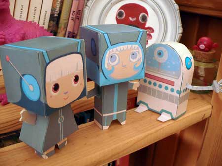 Intergalactic Explorers Paper Toy