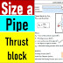 Size a Pipe Thrustblock Excel Sheet