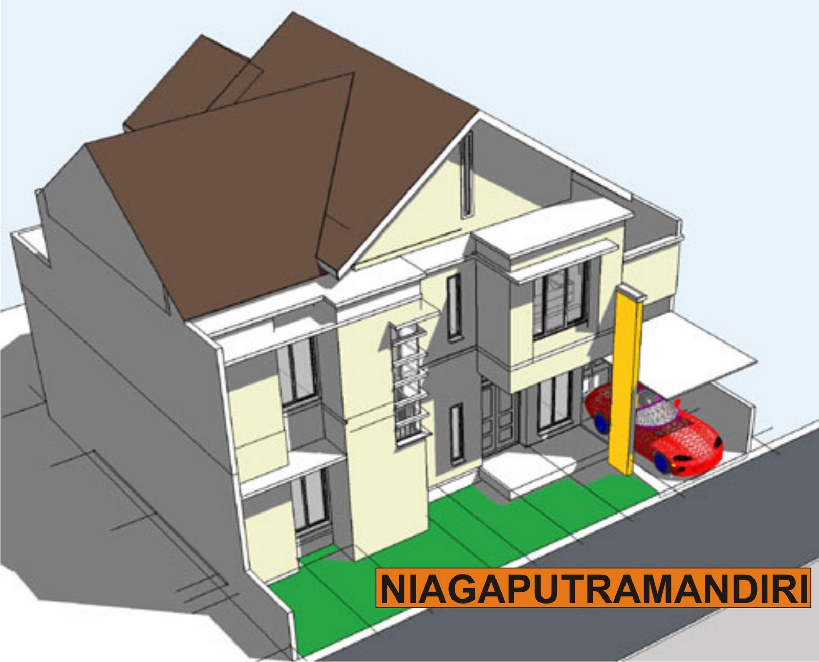 Contoh Exterior Rumah SOLUSI RUMAH ANDA