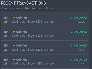 اتبات الدفع نحو محفظة coinpot