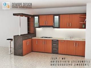 contoh kitchen set untuk rumah minimalis