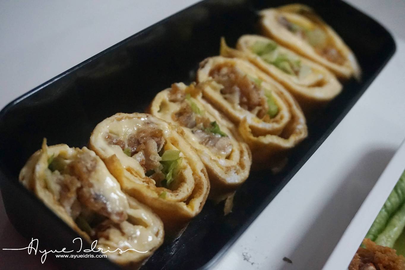 Menu Diet Atkins  Chicken Egg Roll - Ayue Idris