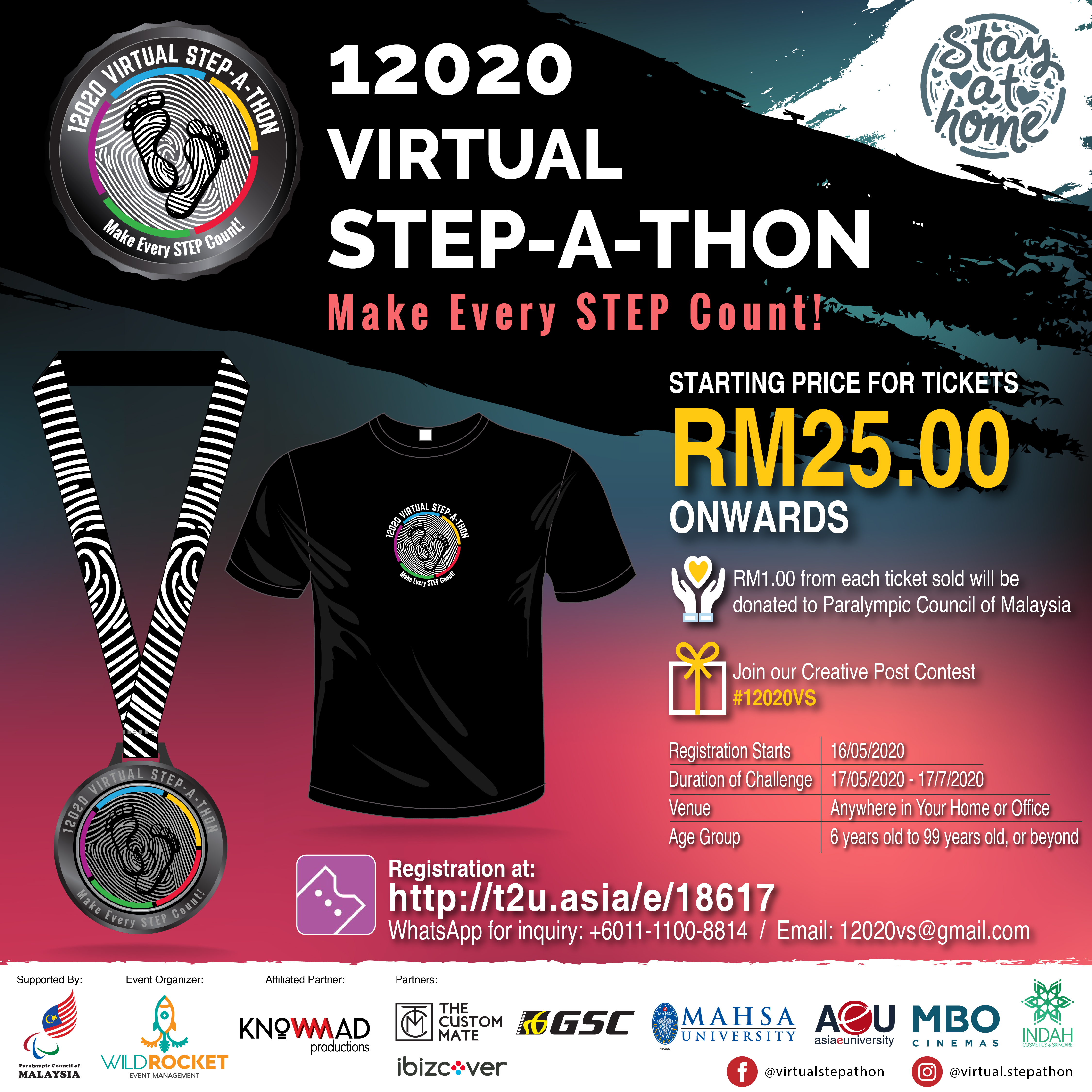 Help Raise Fund for Para-athletes  with 12020 Virtual Stepathon Challenge   #12020VS