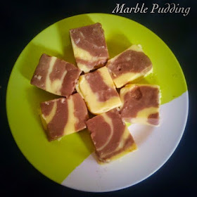 Marble Custard Pudding