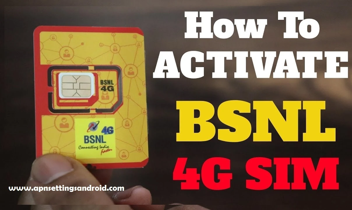 How To Activate New Bsnl 4g Sim Card