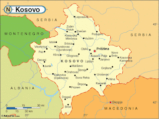 Map of Kosovo