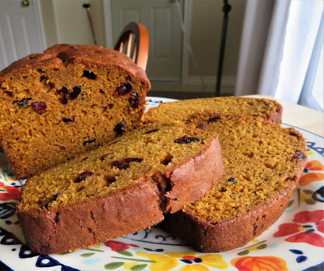 Pumpkin, Orange & Cranberry Bread