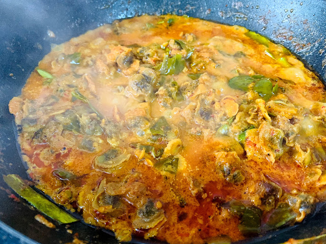 kerang masak rendang yang sedap