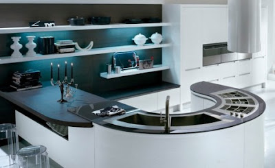 Modern New Integra U-shaped Pedini Kitchen