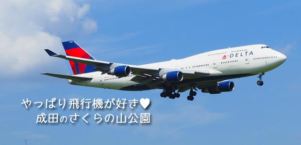やっぱり飛行機が好き！成田さくらの山で見た飛行機♪