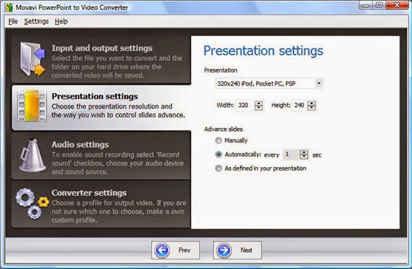 Movavi PowerPoint to Video Converter