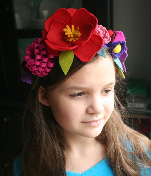 handmade gifts 2011 flower crown for Audrey