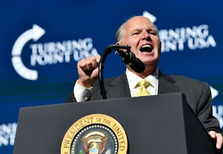 Picture of Rush Limbaugh giving speech