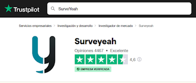 Opiniones de SurveYeah en Truspilot