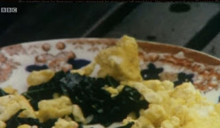 Sauteed Cavolo nero with eggs