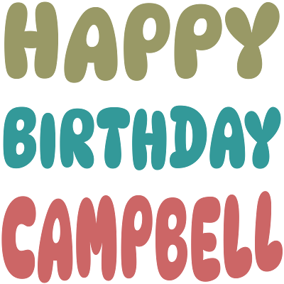 Happy Birthday Campbell (WhatsApp Sticker)