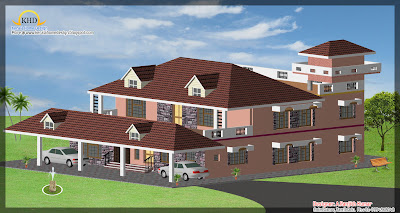 306 Square Meter (3298 Sq. Ft) House Elevation Design