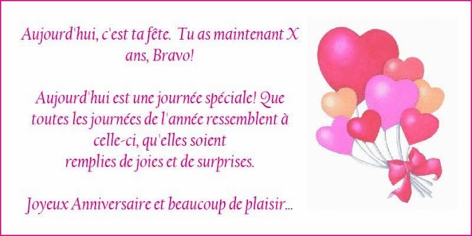 Texte D Anniversaire Pour Ma Fille