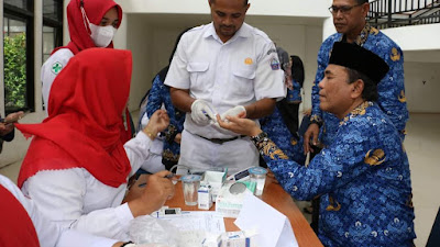 Pemkab Pijay Gelar Donor Darah, Minim Peminat