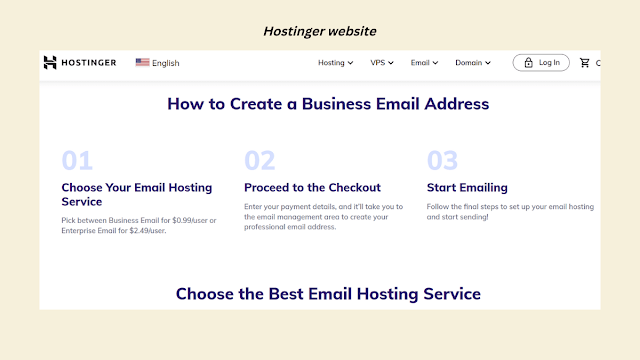 Hostinger website