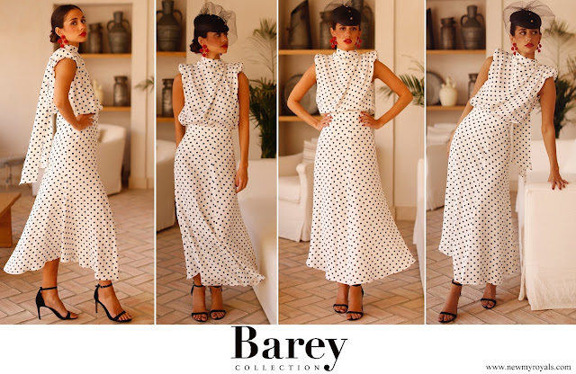 Crown Princess Leonor wore Barey Collection Sevilla polka-dot top and skirt