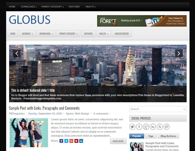 Globus Blogger Template   