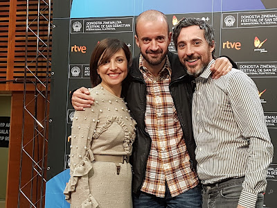 Marian Álvarez (Marta), Fernando Franco y Andrés Gertrúdix (Luis) - Rueda de prensa de Morir