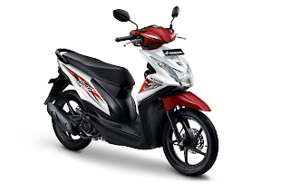 Kredit Motor Honda Bandung - Honda Beat Sporty eSP Putih Merah