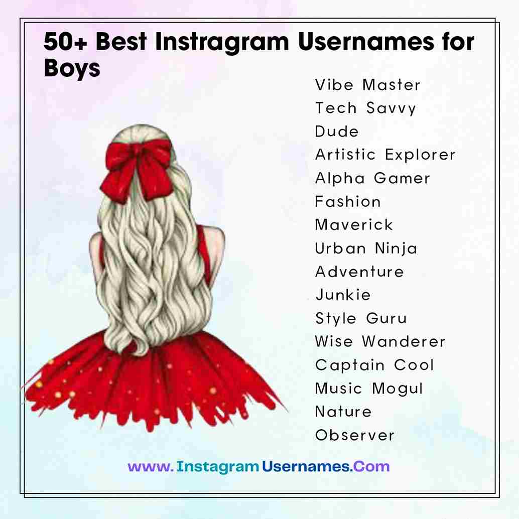 Best Instagram Username For Boys