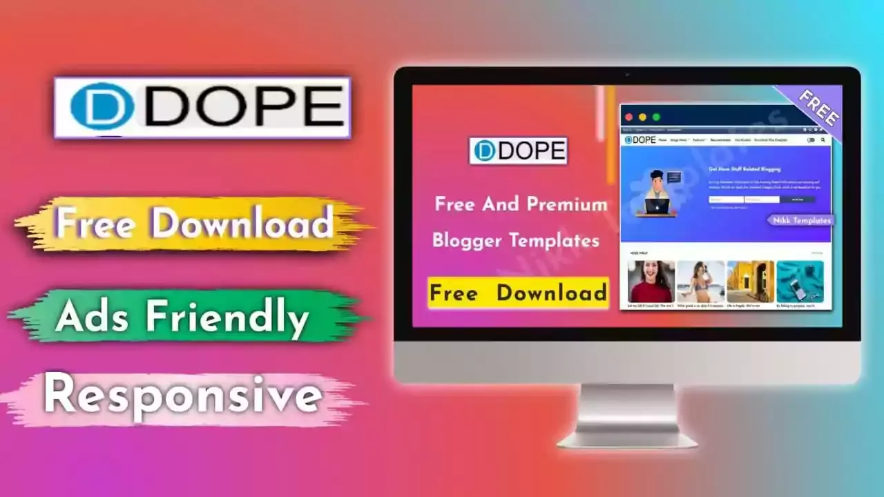 Dope - Creative & Responsive Blogger Template {Free Download}