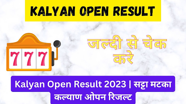 Fix Fix Fix Satta Nambar Kalyan Open Chart Satta Matka Result
