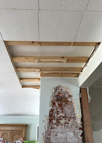 Farmhouse Ceiling - removing ceiling tiles