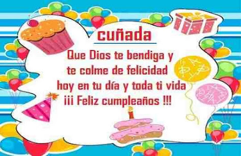 Feliz Cumpleaños Cuñada