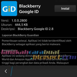 cara instal play store di bb os 10