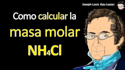 Como calcular la masa molar de NH4Cl a cuatro cifras significativas