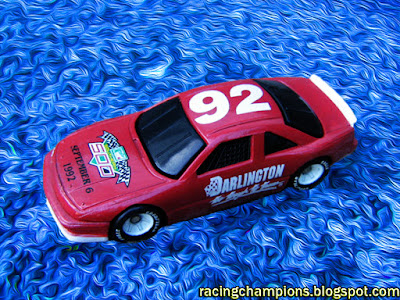 1992 Darlington Track Car #92 Racing Champions 1/64 NASCAR diescast blog 