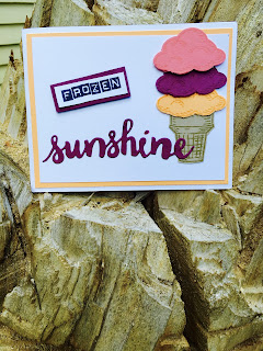 Summer ice cream cone from Sprinkles of Life with Sunshine Wishes thinlits