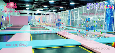trampoline - sàn nhún - sàn bậc thể lực - jump arena