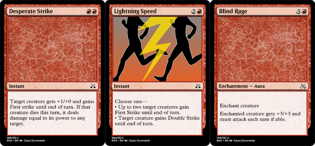 Desperate Strike, Lightning Speed, Blind Rage