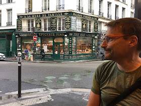 Beautiful antique shop front in Paris