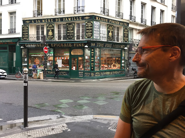 Beautiful antique shop front in Paris