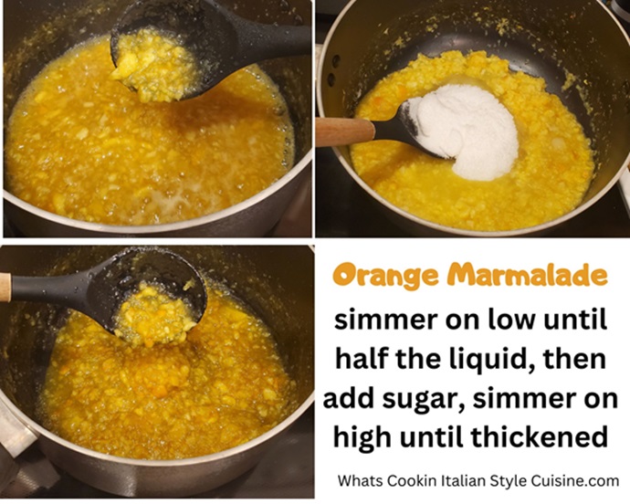 step by step collage of how to make Florida Orange Marmalade