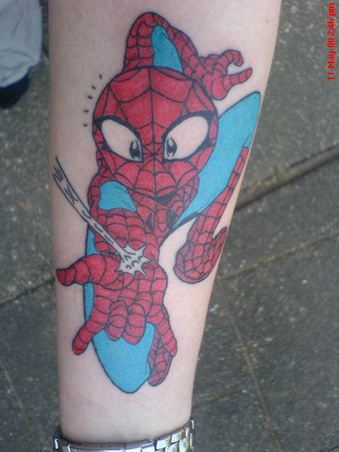 It's time to release the Spiderman that lives within! This tattoo is made to