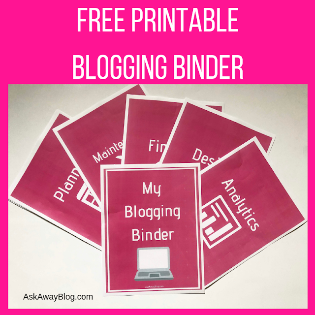 FREE Printable Blogging Binder