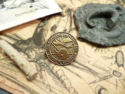 "Wings Over Antarctica" Miskatonic University Antarctic Expedition Lapel Pin "Wings Over Antarctica" Miskatonic University Antarctic Expedition Lapel Pin