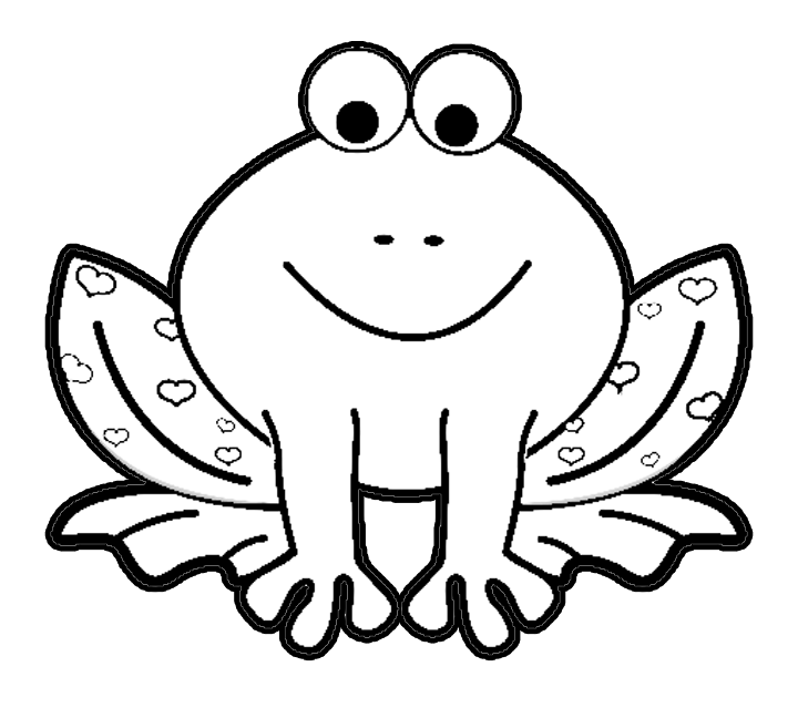 Cartoon Frog Coloring Pages title=