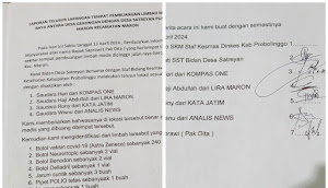 Tenaga kesehatan puskesmas maron mendatangi keempat saksi penemuan sampah medis. 