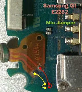 Samsung GT E2252 Mic Problem Ways Mic Not Working Jumper Solution