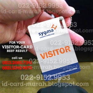 Cetak Visitor Card - 081320607341 cetak id card murah 