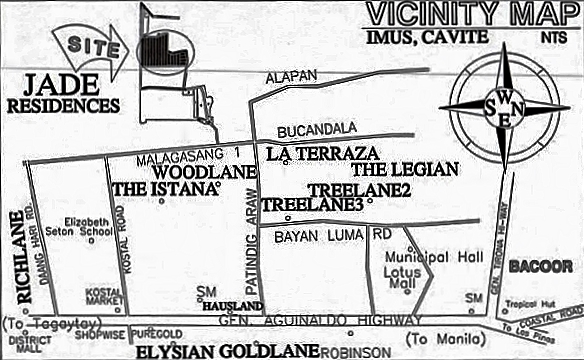 Jade Residences location, Malagasang I, Imus Cavite. Cheap House and Lot For sale thru pag-ibig housing loan in cavite. Welcome to Jade Residences located at Malagasang I, Imus Cavite. Jade Residences by Charles Builders.This Cheap-affordable House and lot for sale thru pag-ibig closed  to schools, malls, hospitals, market and chruches. Its very accessible going Metro Manila. Available in 2 types of houses Jade Regular and Jade Expanded. This Townhouse for Sale available thru pag-ibig financing with low interest rates.